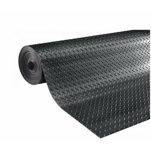 Резиновая рулонная дорожка Rubber Matting 1,2x2м h3 мм "Елка" (черная)