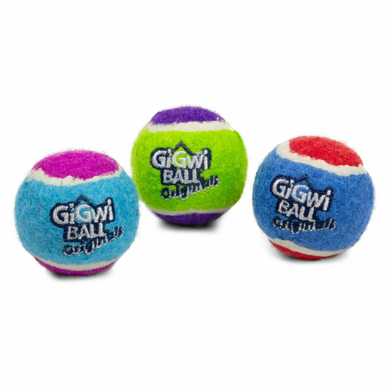 Мячик для собак GiGwi GiGwi ball Original самый маленький 3 шт (75340), голубой/синий/зеленый, 3шт.