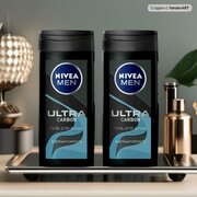 Гель для душа Nivea Men Ultra carbon, 250 мл, 280 г