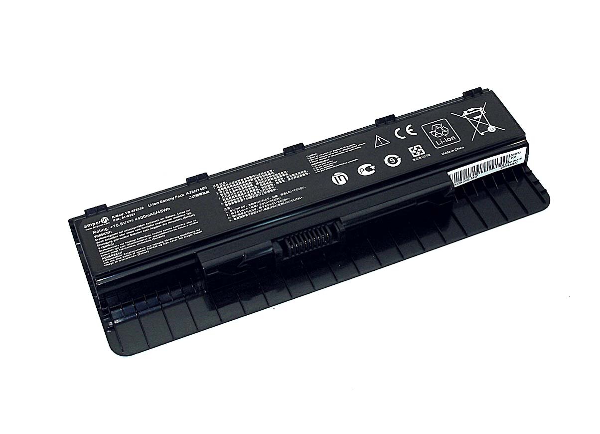 Аккумулятор Amperin для ноутбука Asus G551 (A32N1405) 10.8V 4400mAh AI-G551