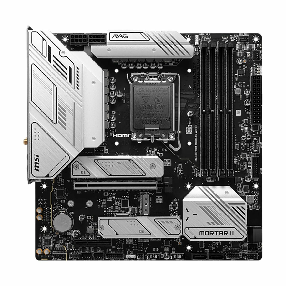 Материнская плата MSI MAG B760M MORTAR WIFI II, LGA1700, Intel B760, Micro ATX — фото 1