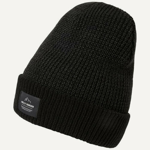 Шапка бини Helly Hansen, размер One Size, черный шапка acne studios kids logo beanie красный светло красный