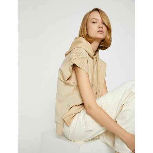 фото Худи koton, размер m, бежевый