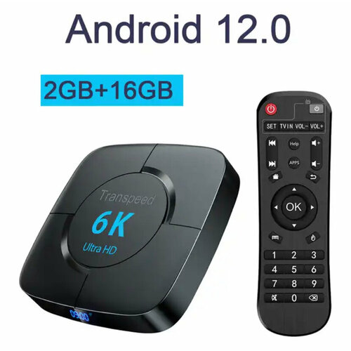 ТВ-приставка Smart TV BOX Multimedia Player / Медиаплеер Android 2/16GB смарт тв приставка smart tv box h96 max v11 4 64gb android 11 0 rockchip rk3318