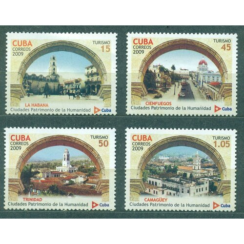 Почтовые марки Куба 2009г. Юнеско - Кубинские объекты всемирного наследия Архитектура NG