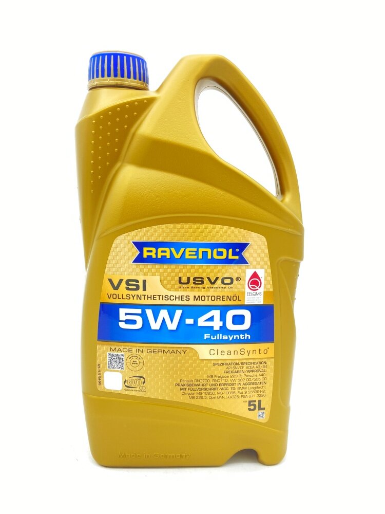 Моторное масло RAVENOL VSI 5W-40 1л. синтетическое [4014835723511] - фото №5