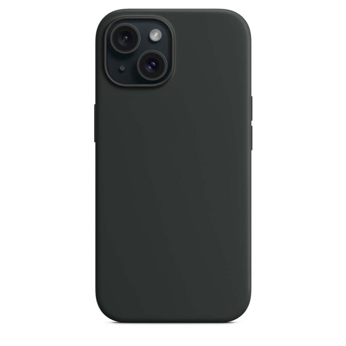 фото Силиконовый чехол для iPhone 15 Черный, Black
