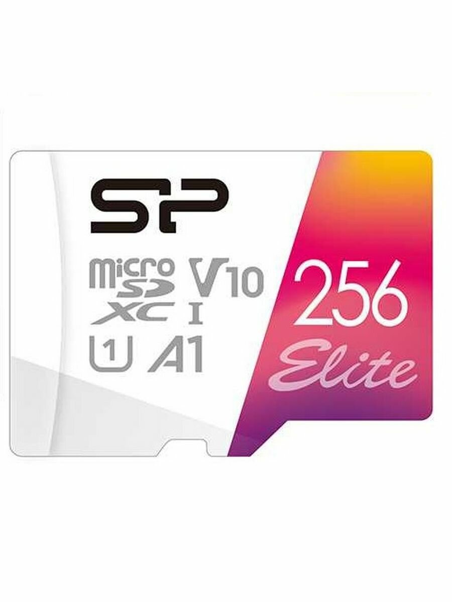 Карта памяти microSDXC UHS-I U1 SILICON POWER Elite 256 ГБ, 100 МБ/с, Class 10, , 1 шт., переходник SD - фото №8