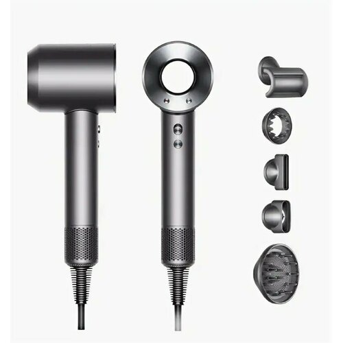 Фен профессиональныйФункция быстрой сушкиКонтроль температурного режимаТри скорости воздушного потокаПять насадокСерый 4168₽