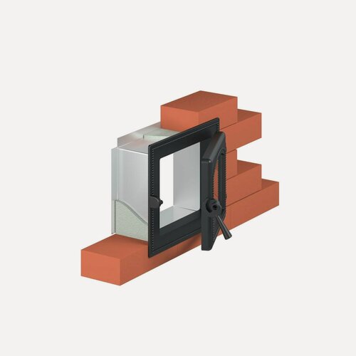 Изображение товара Тоннель монтажный для печных и каминных дверок (214x252x120) ДТ-3, ДТ-3С, 260, 261 сталь