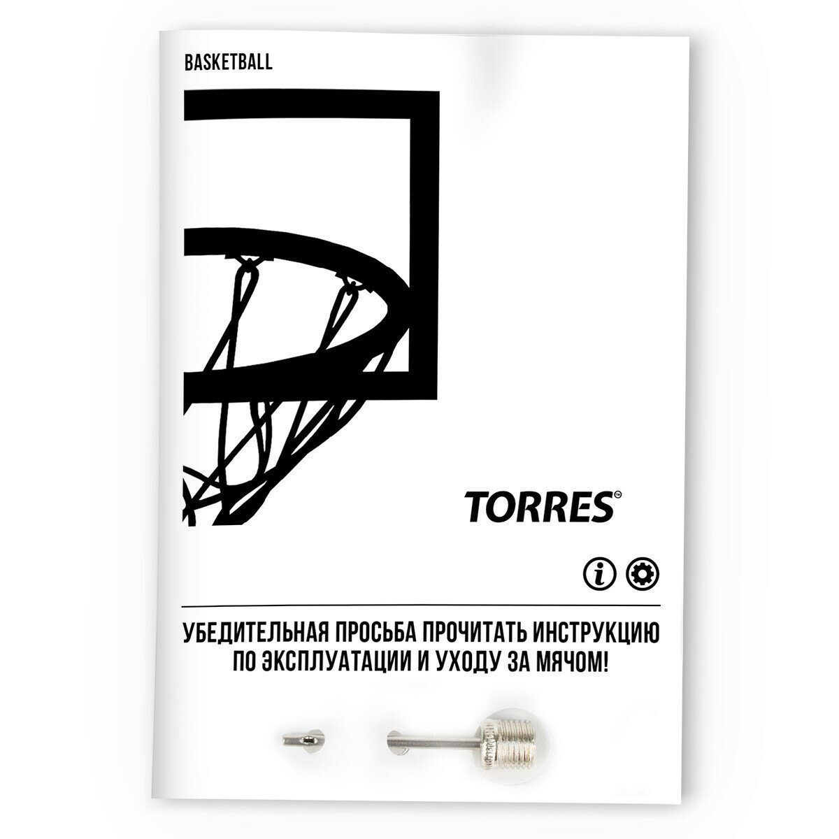 Мяч баск. Torres BM300-6 для зала оранжевый/черный (B00016) - фото №2