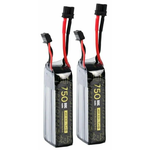 Аккумуляторы Flywoo Explorer 750мАч 4S 80C LiHV XT30 2 шт.