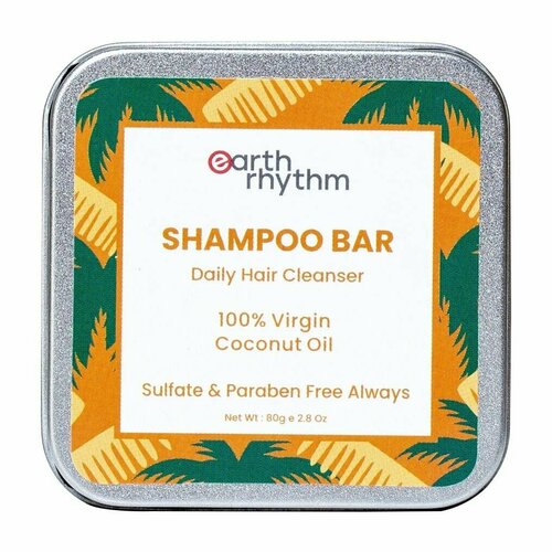 Твердый шампунь для волос с маслом кокоса Earth Rhythm 100 Virgin Coconut Oil Shampoo Bar 2770₽