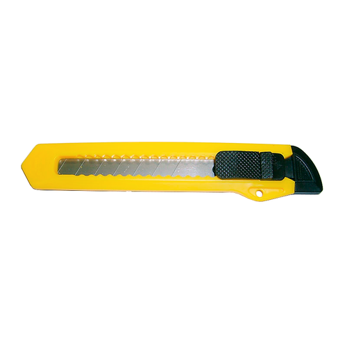 Нож с выдвижным лезвием 18 мм пластиковый корпус SKRAB 26710 нож 18 мм сегмент напр пластик корпус skrab артикул 26820