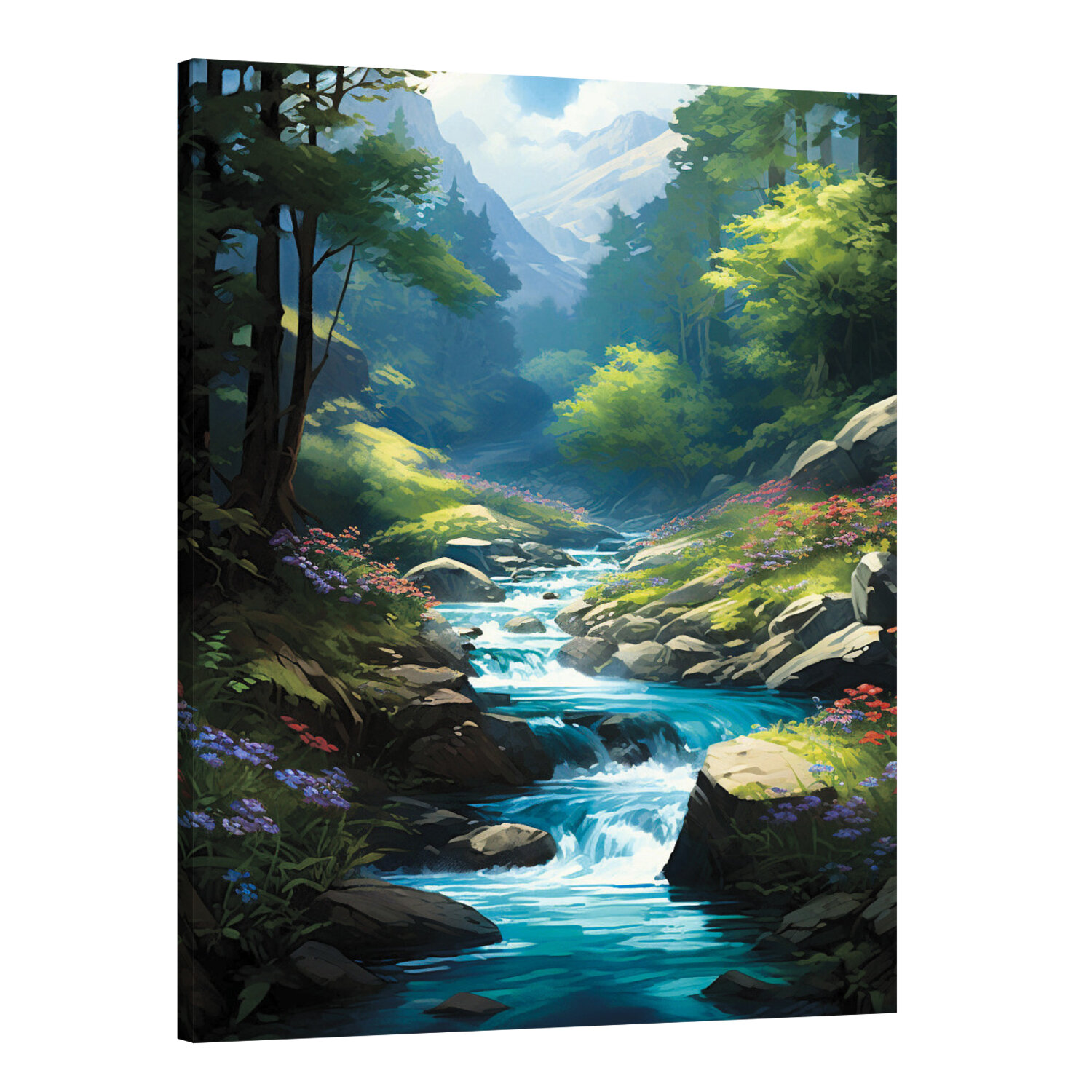 Интерьерная картина 50х70 "Завораживающий поток"