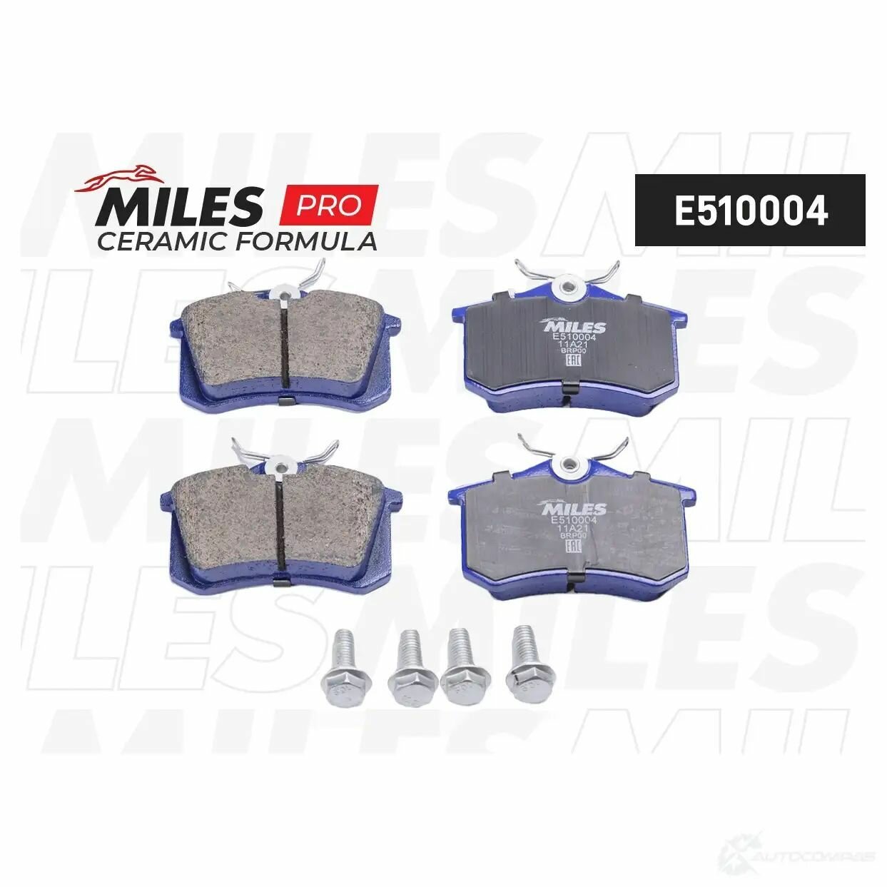 Колодки тормозные задние (Смесь CERAMIC) AUDI 96-/CITROEN 99-/RENAULT 98-/PEUGEOT 00-/VW 95- (TRW GDB1330) E510004 (MILES E510004)