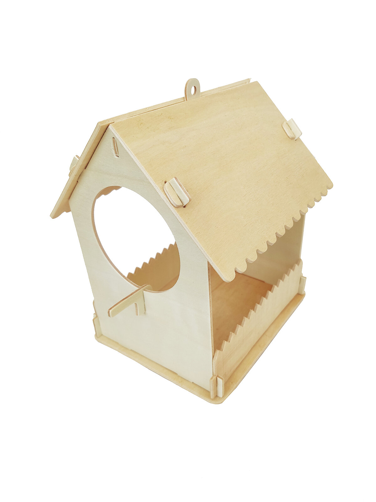 Сборная деревянная модель Wooden Toys Кормушка для птиц - фото №6