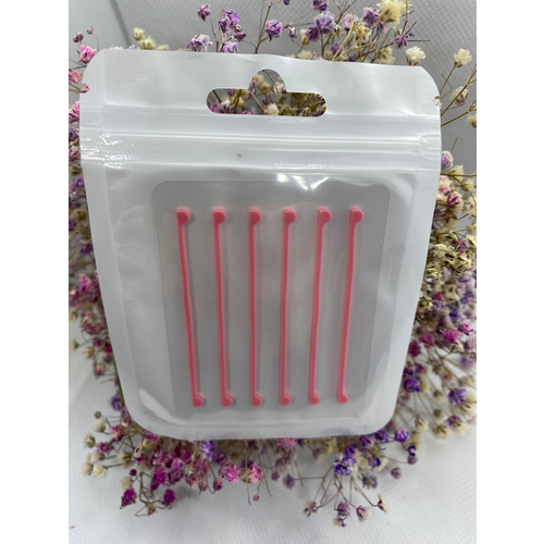 Lash-City лента (полоска, компенсаторы) для ламинирования ресниц силиконовые, многоразовые розовые (6 шт, 3 пары)