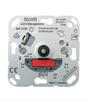 фото Jung Мех-зм светорегулятора поворотно-нажимной 60-600 Вт