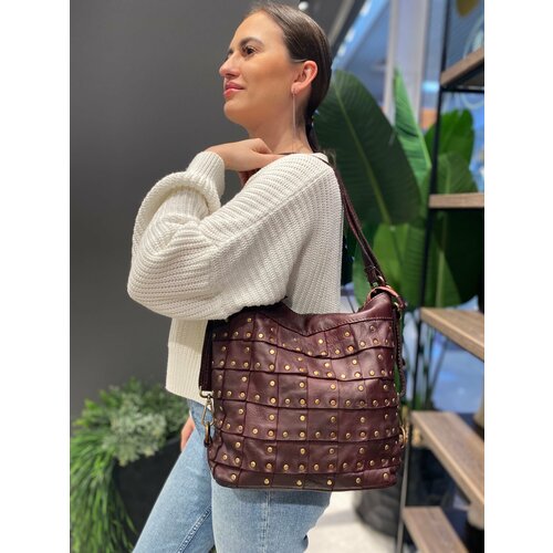 фото Рюкзак кросс-боди , фактура гладкая, красный нет бренда