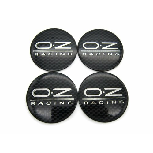 Наклейки на колесные диски OZ Racing carbon/chrome D-45 mm