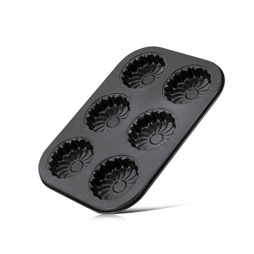 Форма для кексов Linea Easy, 6 ячеек, 26.5х17.5 см, металл