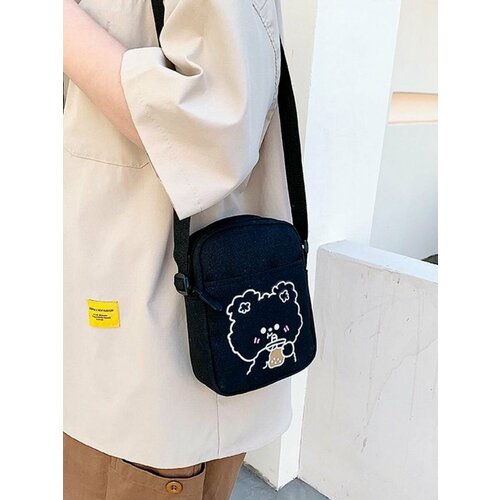 Сумка кросс-боди , фактура гладкая, черный 2