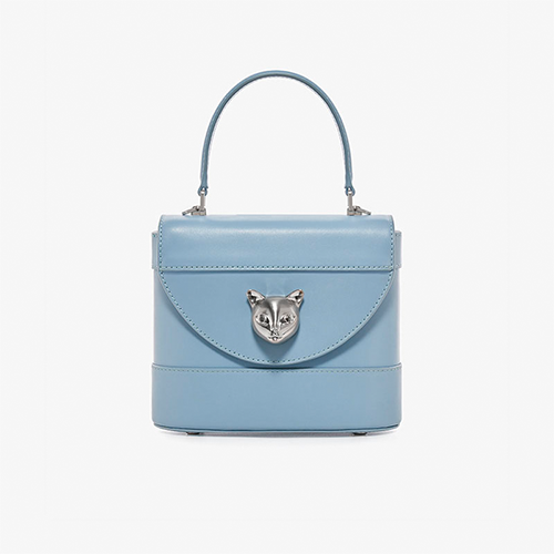 фото Сумка ведро bafelli, фактура гладкая, голубой