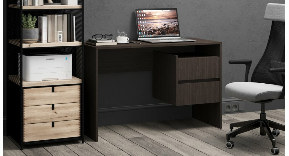 фото Стол письменный ПС-06 (Улучшенная фурнитура) - Венге