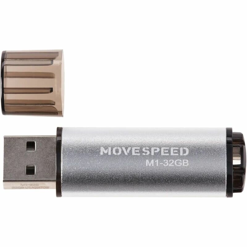 USB2.0 32GB Move Speed M1 серебро Move Speed 32GB M1 (M1-32G) - фото №9