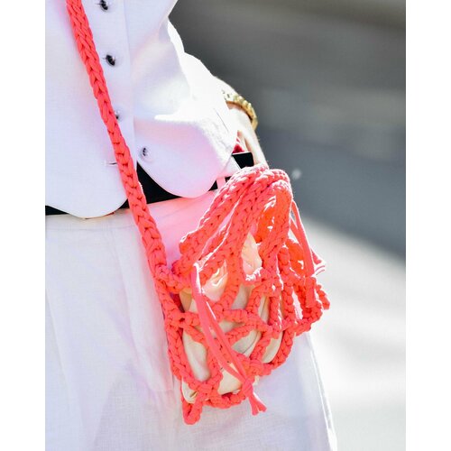 фото Сумка завязанка_розовая, фактура вязаная, розовый 2jin