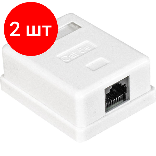 розетка stp кат 5e внешняя rj 45 5bites ly sb10 Комплект 2 штук, Розетка внешняя ExeGate RJ-45 кат.5/5E UTP Krone/110