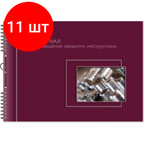Комплект 11 штук, Журнал проведения вводного инструктажа (по ТБ, от, пож. безопасн. и др.) 2313