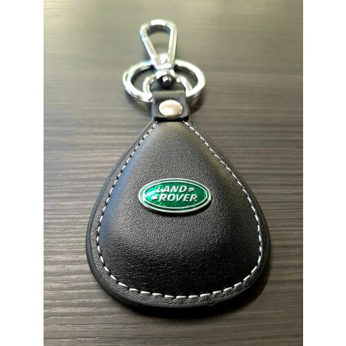 Брелок Land Rover, черный, серебряный