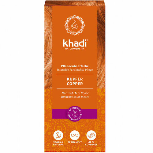 KHADI Органическая краска для волос Медный 100 г 3769₽