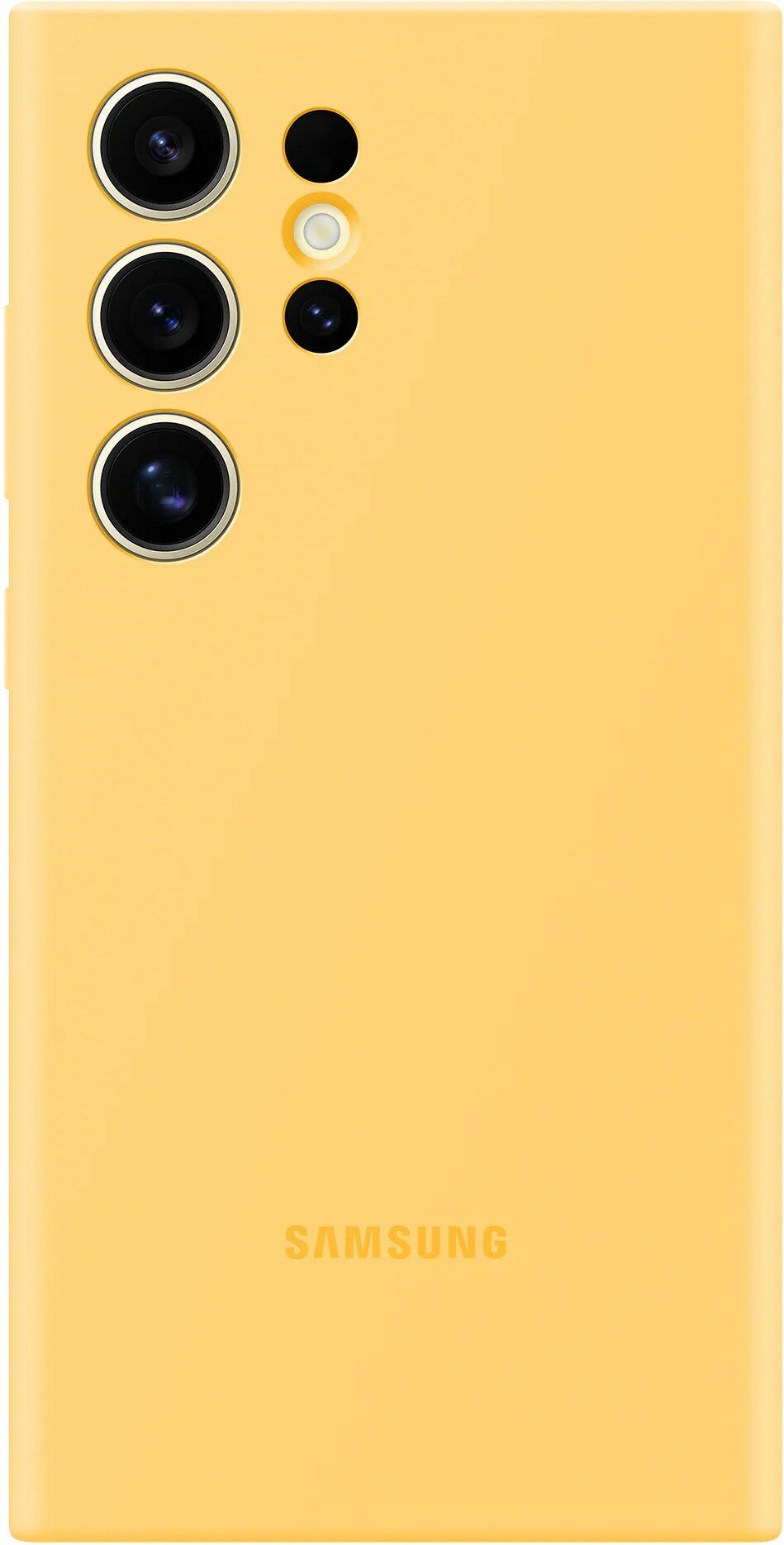 Чехол (клип-кейс) Samsung Silicone Case S24 Ultra, для Samsung Galaxy S24 Ultra, желтый [ef-ps928tyegru]