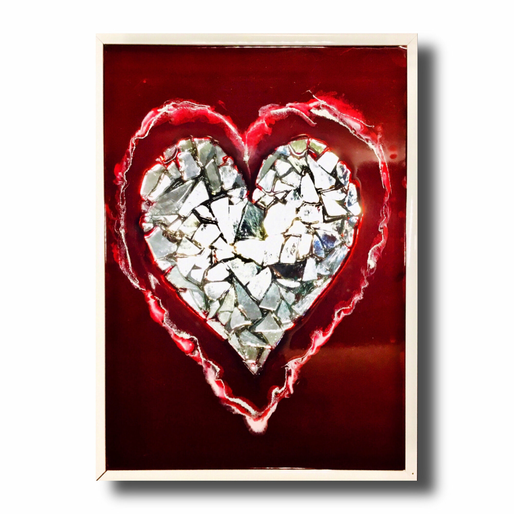 Картина "Сердце 2". Авторская ручная работа. Подарок на День Рождения, любимой или любимому