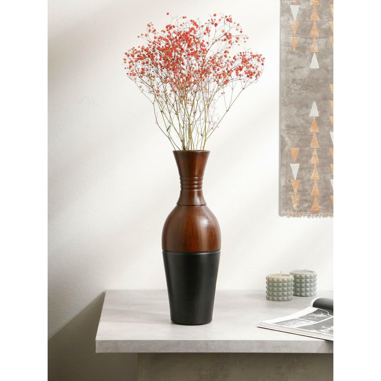 фото Ваза "Тинаш", красная глина, 40 см, Иран