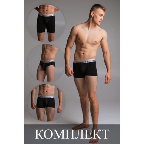 фото Трусы northmann, 3 шт., размер l, черный