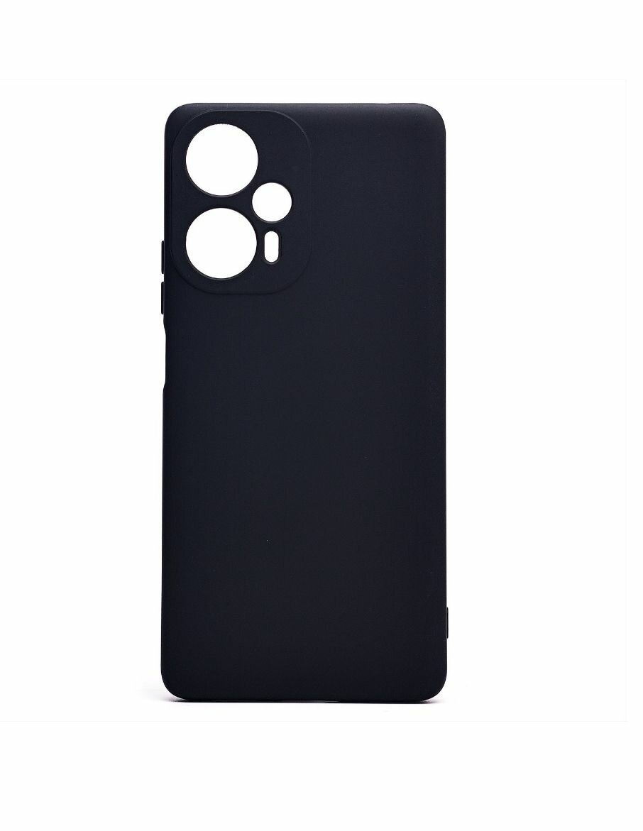 Xiaomi Poco F5 силиконовый чёрный чехол для ксиоми поко ф5 сяоми бампер накладка с защитой камеры