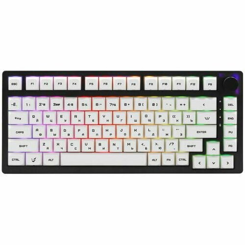 Игровая механическая клавиатура ARDOR GAMING Patron 75 Gateron Yellow 83 клавиш RGB Bluetooth черная 1648800₽