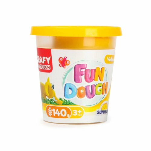 Масса для лепки Crafy 140г Желтая S01001112