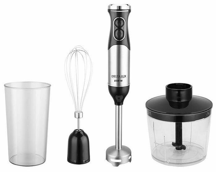 фото Погружной блендер DELTA LUX DE-7008B (черный/серебристый)