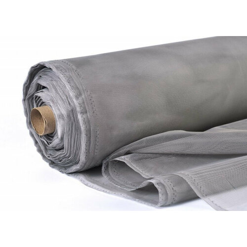 Полиэфирная москитная сетка рулон 15х50 м от насекомых на двери и окна серая 12152₽
