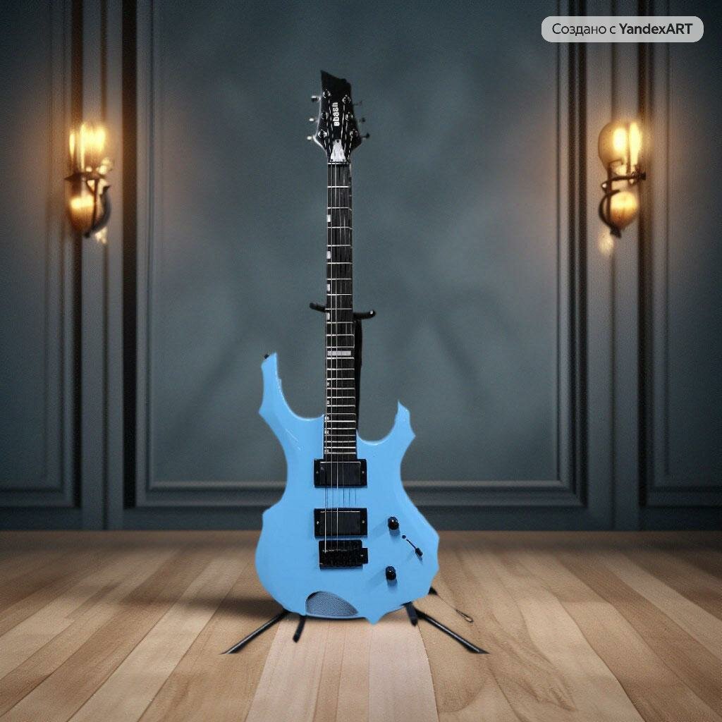 Электрогитара (Гитара электрическая) E-BASH G900 голубой