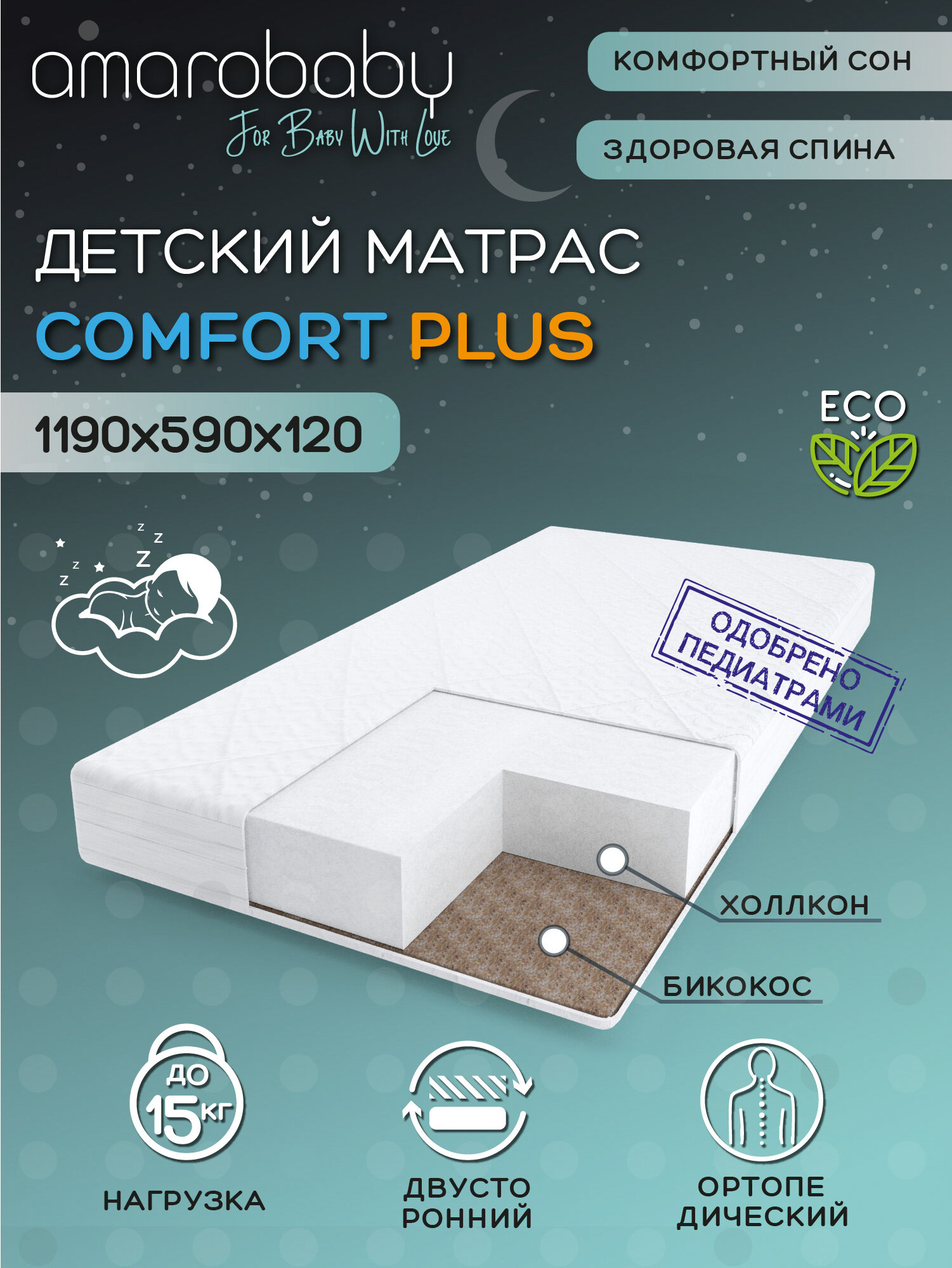 Матрас Amarobaby Comfort Plus - фото №20