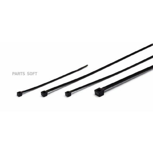 Хомут-стяжка пластиковый черный 200 х 25 мм d50 CARGEN AX710430 цена за 1 шт 290₽