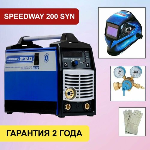 Полуавтомат инвертор SPEEDWAY 200 IGBT SYNERGIC AuroraPRO маска Аврора SUN-7 Tig Master редуктор краги 5200000₽