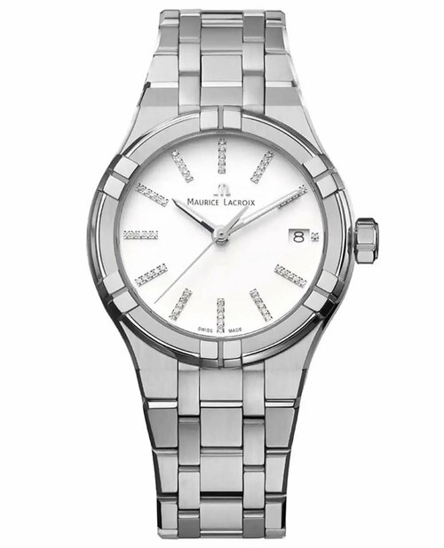 Наручные часы Maurice Lacroix AI1106-SS002-150-1, белый, серебряный
