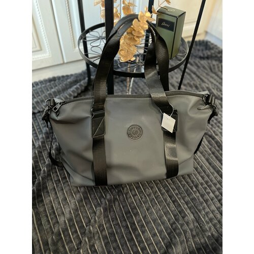 фото Сумка дорожная спортивная, 25 л, 15х32х44 см, ручная кладь, серый bb-star